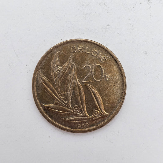 Belgium 20 Francs 1992 King Baudouin