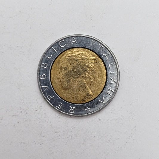 Italy 500 Lire 1982 Bimetallic Coin